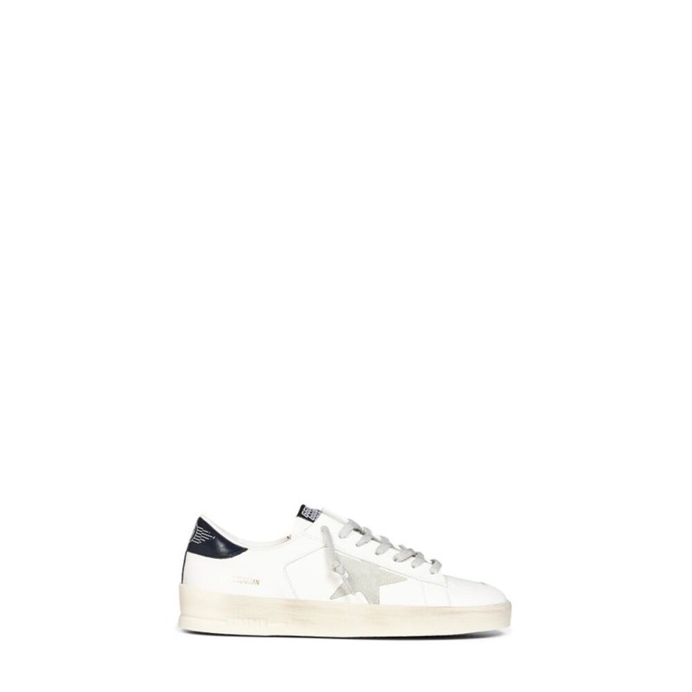 Golden Goose Men White Leather Stardan Sneakers
